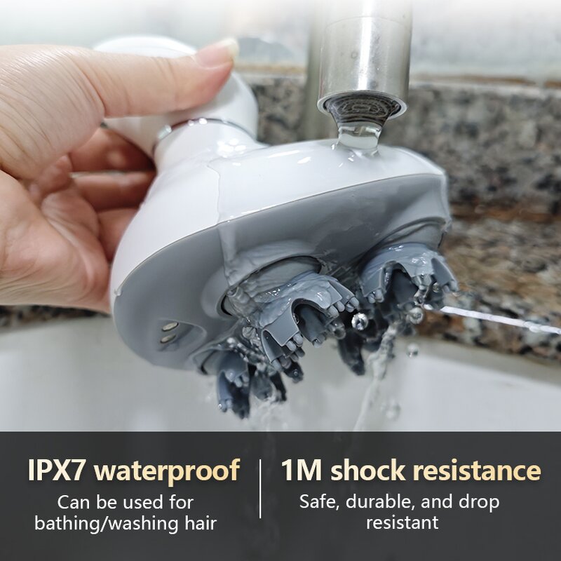 Head Massager Manufacturer - CE Electric Scalp HM01 with 4 Massage Heads Stress Release