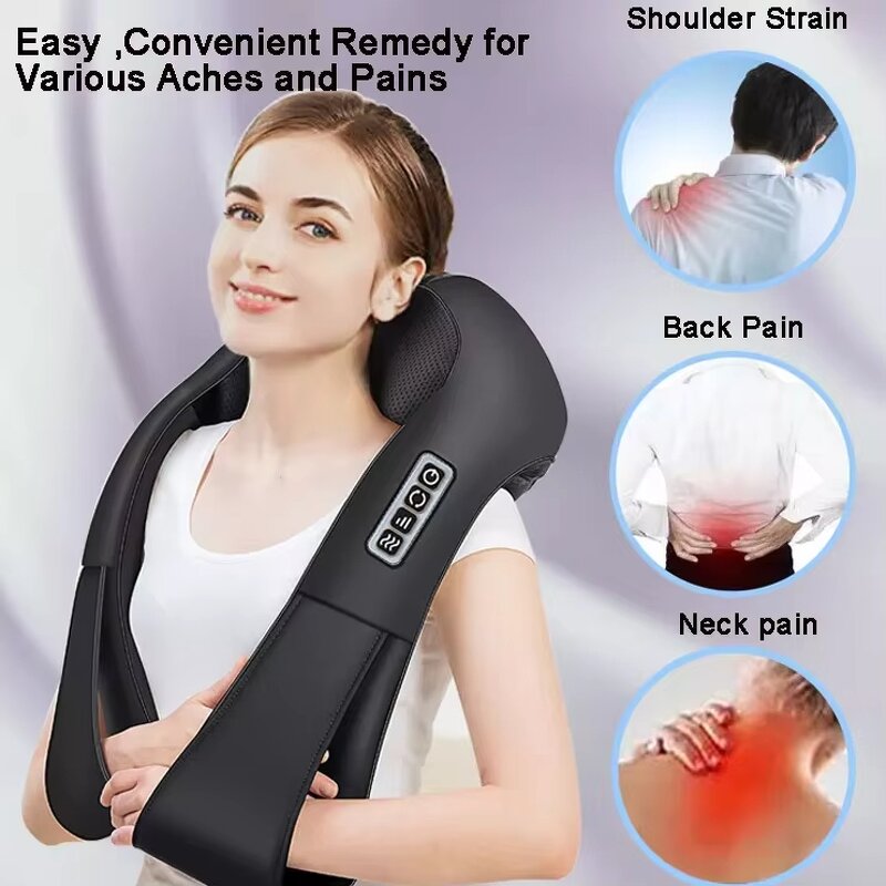 Neck and Back Massager Manufacturer - Kneading with Hot Compress USB Charging for Body