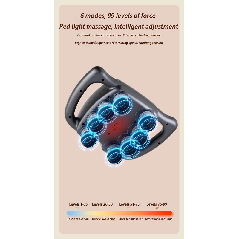 Fascia Gun Manufacturer - Hot Selling OEM ODM Professional 8 Head Wireless High-frequency