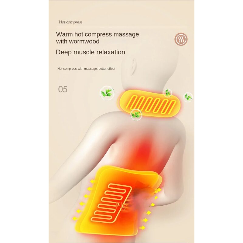 Massage Mattress Pad Manufacturer - with Detachable Neck Pillow Full Body Heated for Back Waist Leg