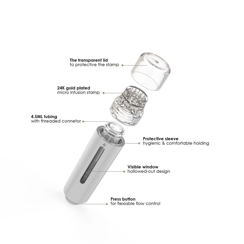 High Frequency Skincare Device - Handheld Facial Wand Treatment EU Plug