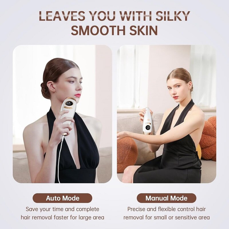 IPL Hair Removal Device - Hand Held Ice-Cooled 999999 Flashes Whole Body