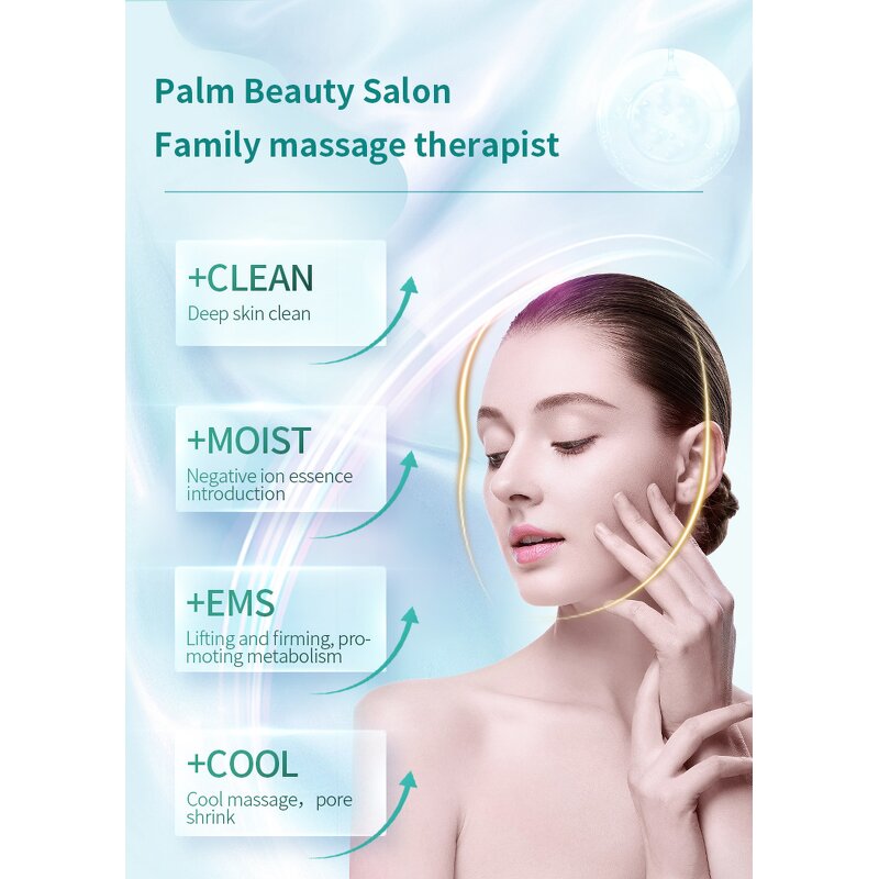 EMS Derma Rolling System - LED Photon Galvanic Facial Skin Rejuvenation