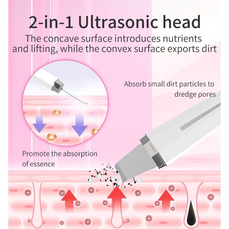 Facial Scraper - Gold & ABS Blackhead Pore Cleaner for Face Nose