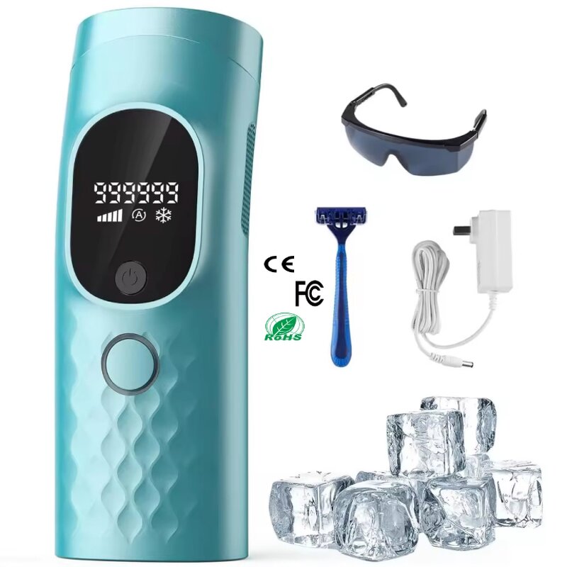 510 K IPL Laser Epilator - Ice Cool Stainless Steel Painless Hair Remover