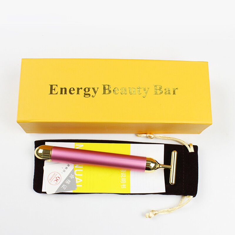 24k Gold Energy Beauty Bar - Vibration Firming Face Lifting Roller