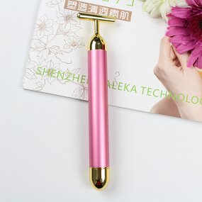 24k Gold Energy Beauty Bar - Vibration Firming Face Lifting Roller