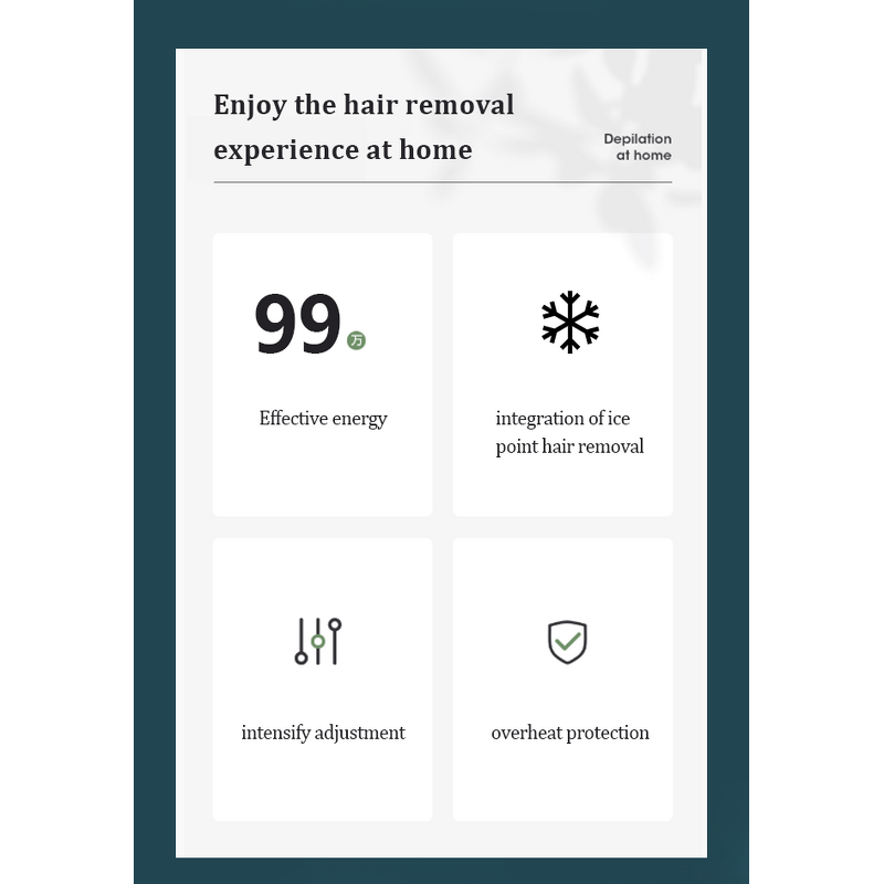 Portable IPL Laser Device - Facial Pigment Removal Hair Remover for Gift