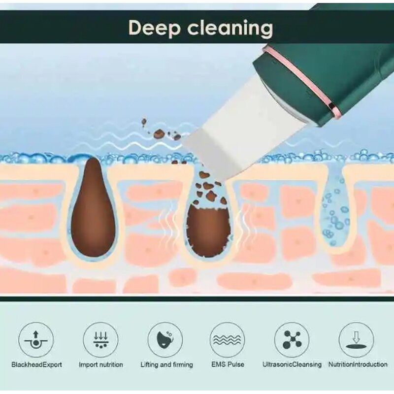 No-Needle Mesotherapy Machine - EMS 20W Handheld Hair Skin Beauty Tool