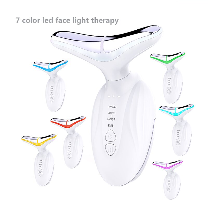 Neck Lifting Massager - LED Photon Therapy Heating Wrinkle Remover Tool