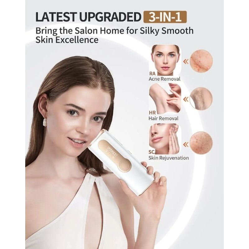 6 in 1 LED Facial Massager - RF EMS Rechargeable Skin Tightening Tool