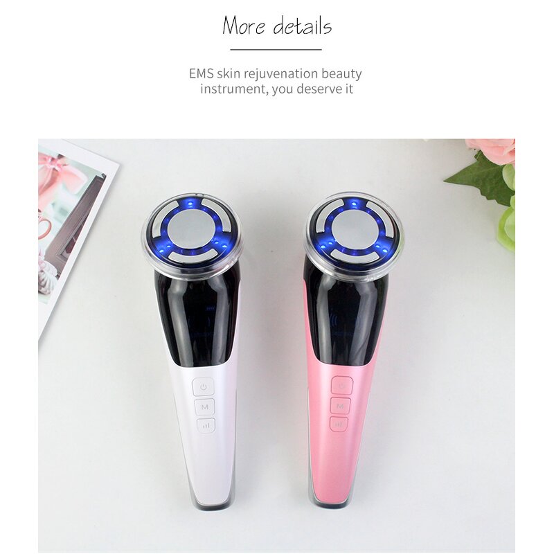 EMS Face Lift Massager - Ready To Ship 6 LED Colors Vibration Therapy