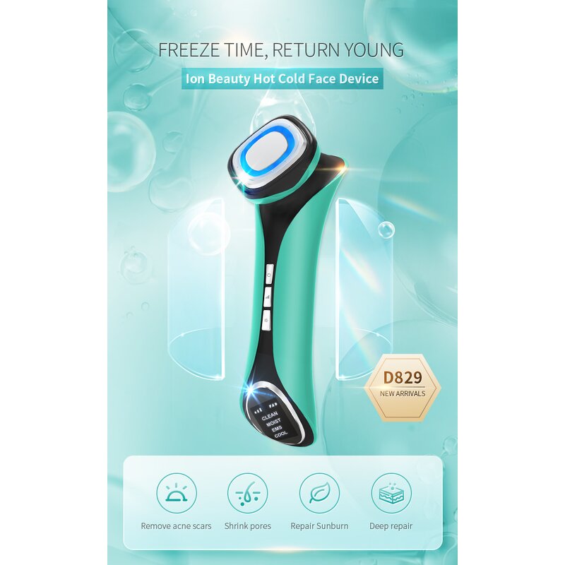 EMS Derma Rolling System - LED Photon Galvanic Facial Skin Rejuvenation