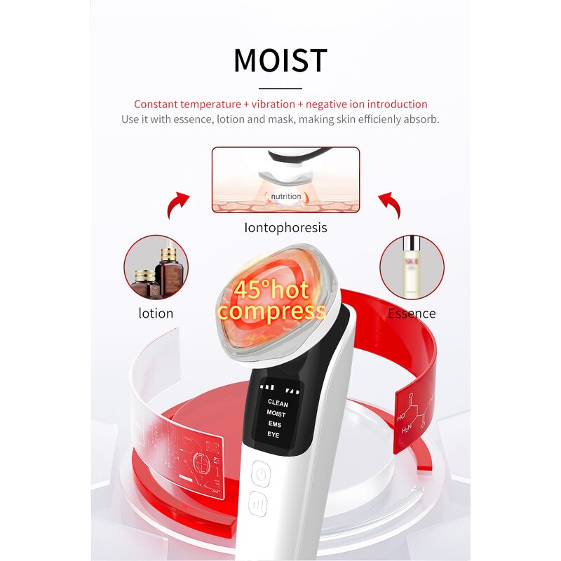 Hot Cold Compress Massage Device - New Portable Home Skin Tightening Tool
