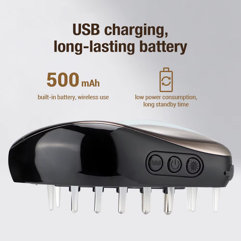 Electric Scalp Massage Comb - 2025 Portable Hair Growth Relaxing Brush