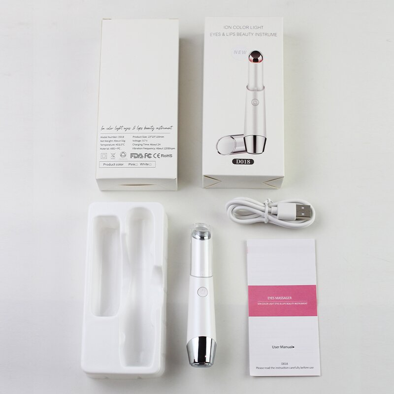 Electric Eye Massager - Mini Vibrating Heating Red Light Therapy Device