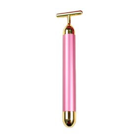 T Shape Electric Beauty Bar - 24k Golden Private Label Facial Massager