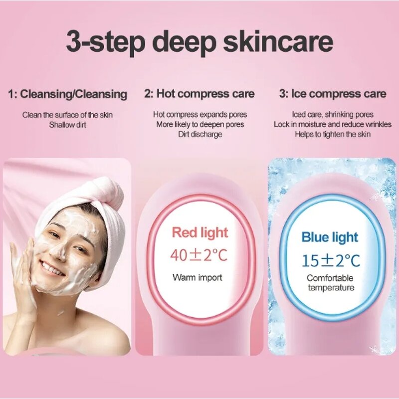 ABS Facial Massager - Hand Held Face Neck Wrinkle Removal Skin Tightener