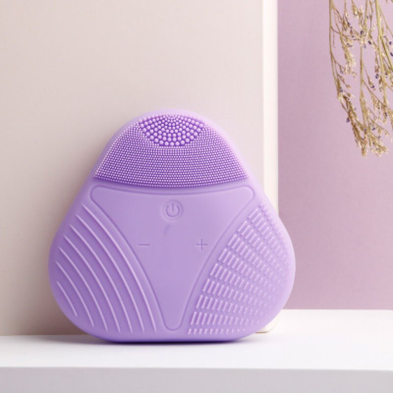 Silicone Electric Facial Brush - Waterproof Deep Pore Exfoliating Cleaner