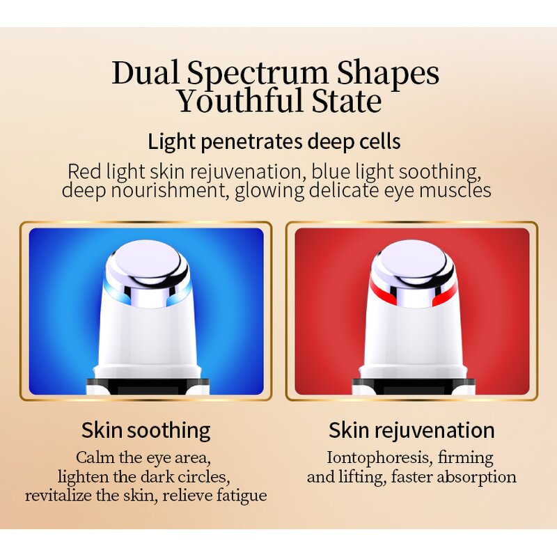 Heating Eye Massager - Heat & Vibration for Dark Circles Eye Puffiness