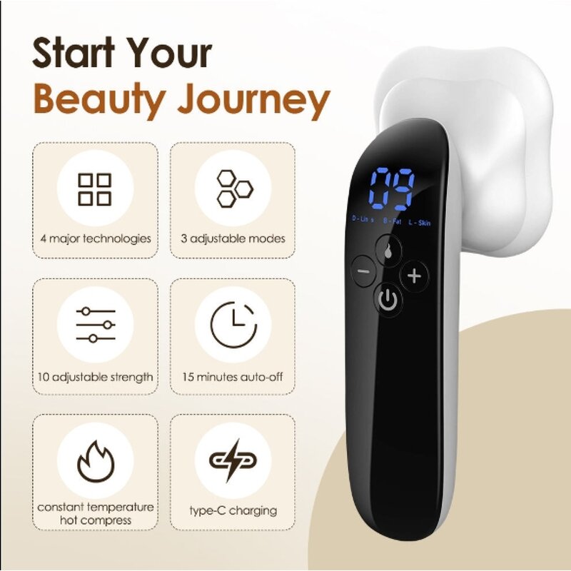 Handheld Beauty Equipment - 2025 ABS Wireless Pen LED UK Plug Tool