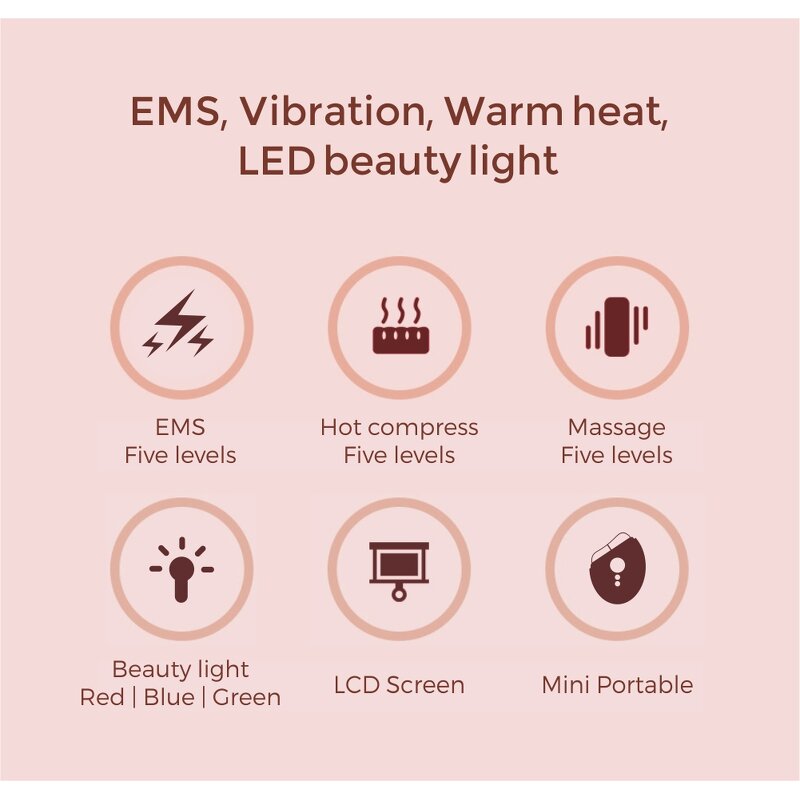 Electric Gua Sha Board - 2025 Portable EMS LED Face Neck Lifting Tool