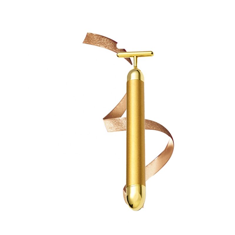 24K Gold Facial Roller - Beauty Bar 3D Electric Face Slimming Stick