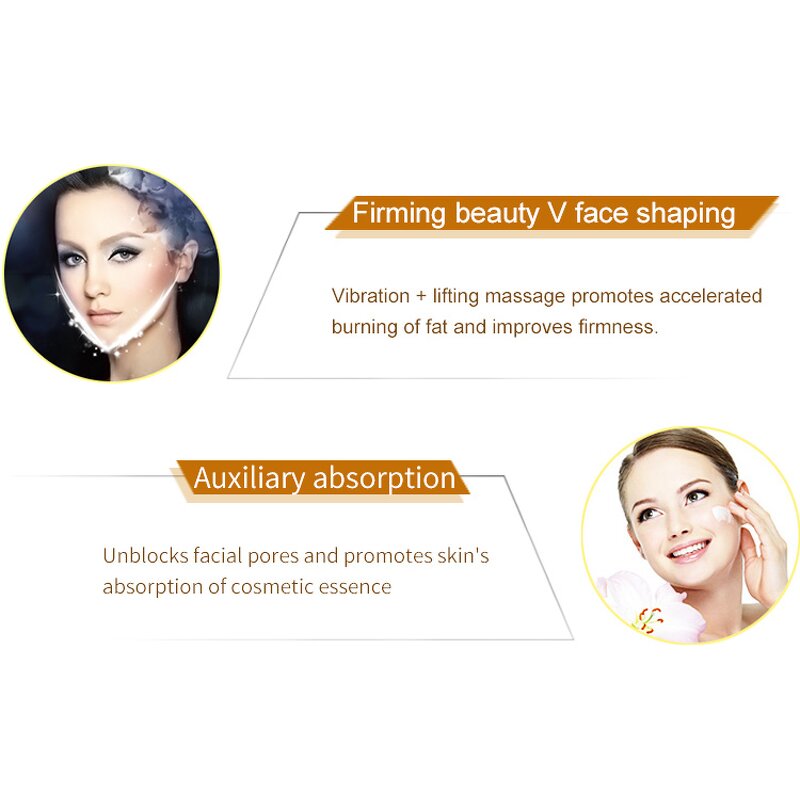 T Shape Electric Beauty Bar - 24k Golden Private Label Facial Massager