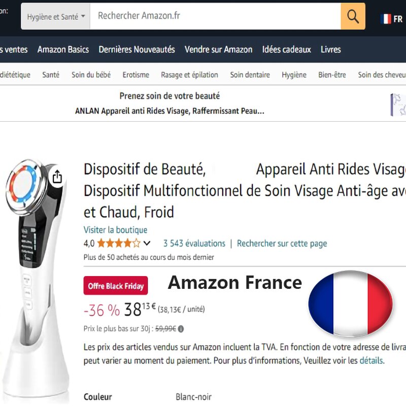 Facial Massager - Europe Hot Home Use Wrinkle Removal Anti-Aging Device