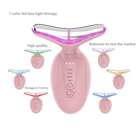 LED Photon Therapy Massager - Face Neck Lift Skin Tightening Wrinkle Remover
