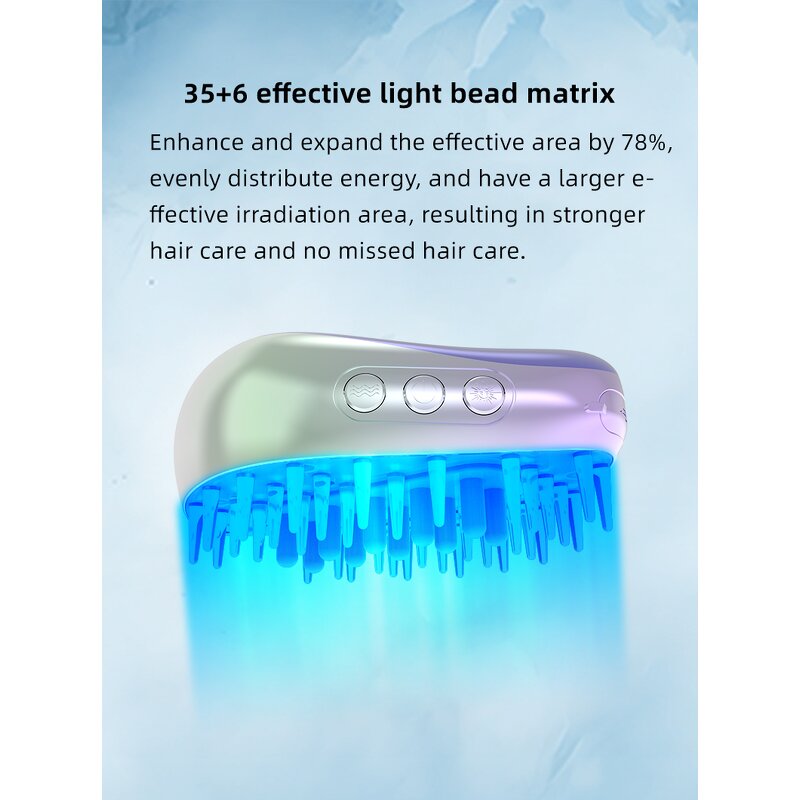 Electric Scalp Massage Comb - USB Red Light Anti-Loss Hair Oil Applicator