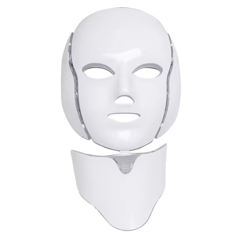 LED Facial Mask - 7 Color Light Phototherapy Face Neck Whitening Mask
