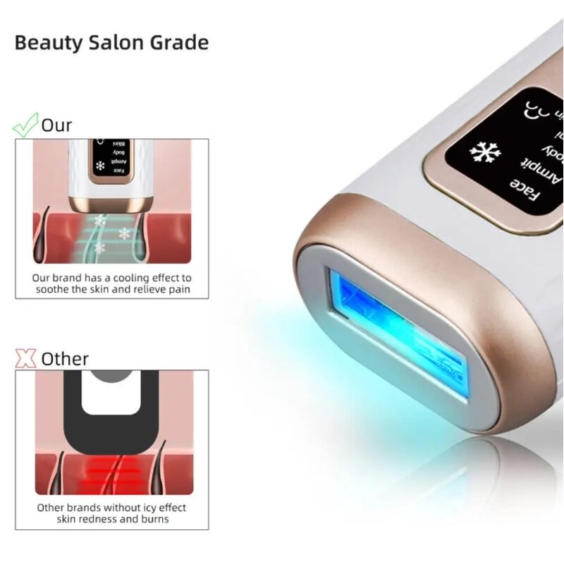Portable LED IPL Laser Hair Remover - New Trends Home Permanent Tool