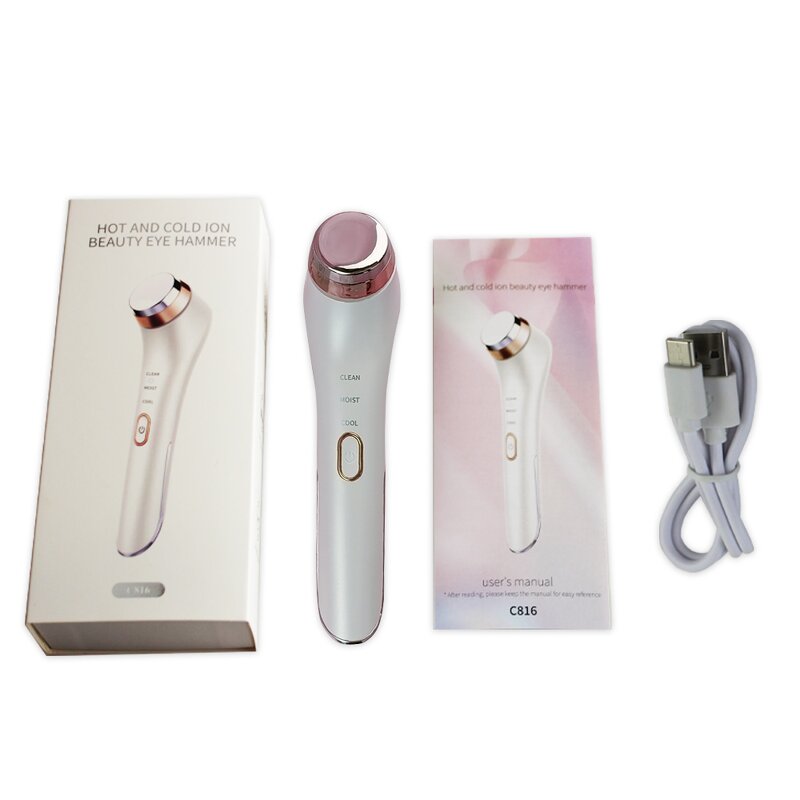Hot Cold Eye Massager - Vibration Ion Type C Anti-Wrinkle Dark Circle Tool