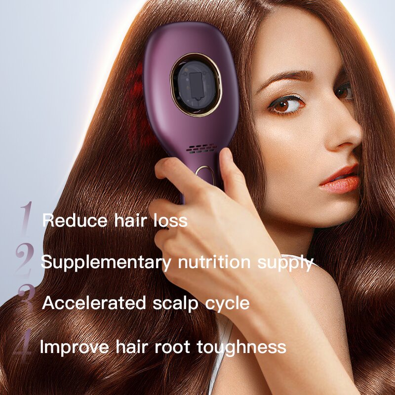 Essential Oil Comb Applicator - EMS Red Light Heating Anti-hair Loss Brush