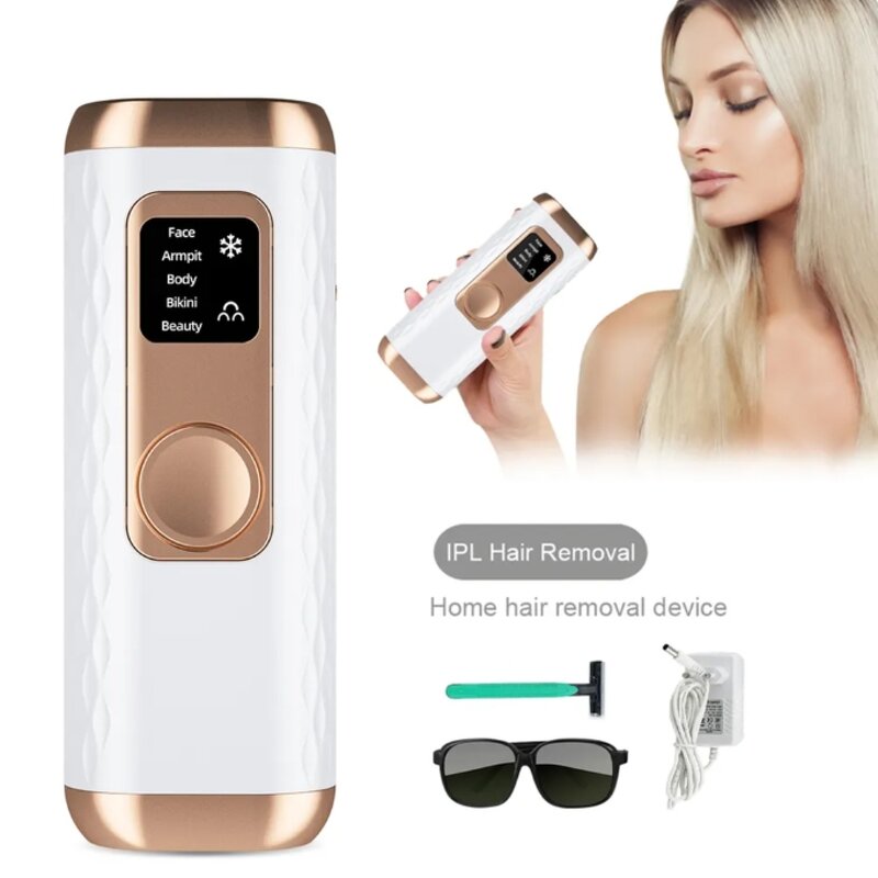 Portable LED IPL Laser Hair Remover - New Trends Home Permanent Tool