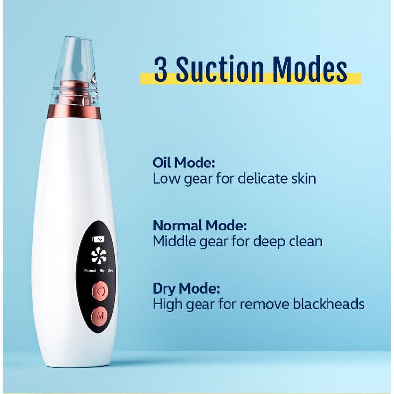 Electric Face Vacuum Cleaner - Portable Blackhead Pore Acne Remover Tool