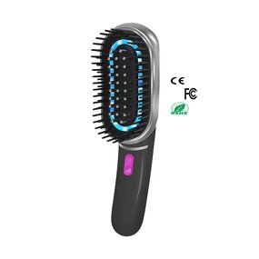 Sonic Vibrating Scalp Massager - Red Light Hair Serum Applicator Comb