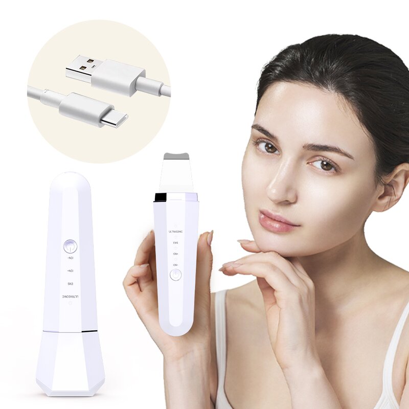 Ultrasonic Peeling Spatula - Professional Salon Sonic Facial Scrubber
