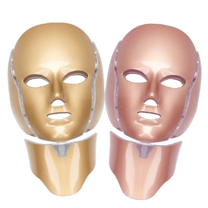 LED Face Neck Mask - 7 Color Photon Therapy Anti Aging Skin Care Tool