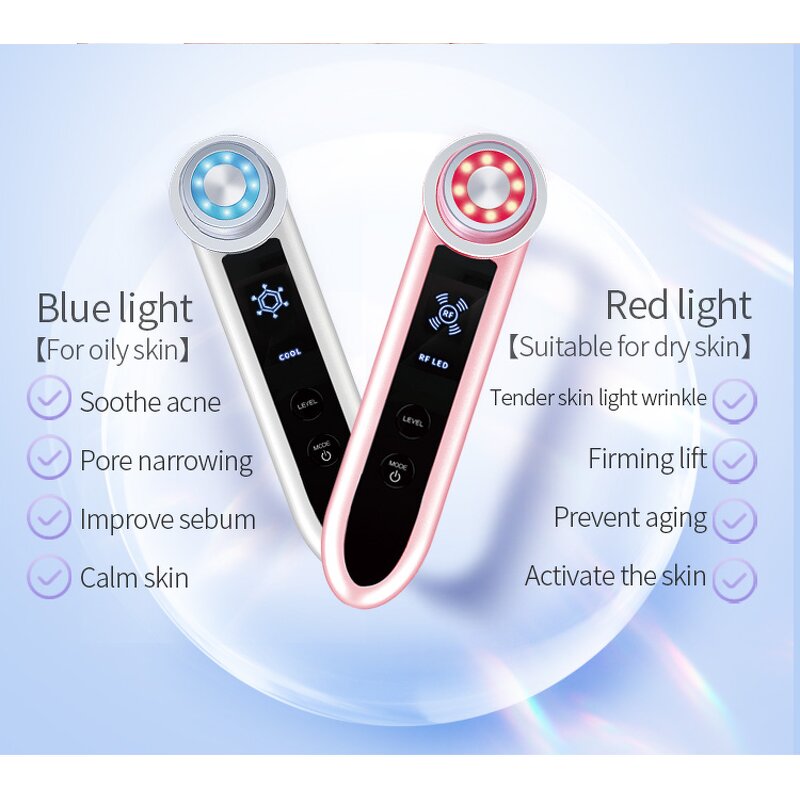 RF Facial Massager - 2025 New Home Use Face Lifting Device for Women