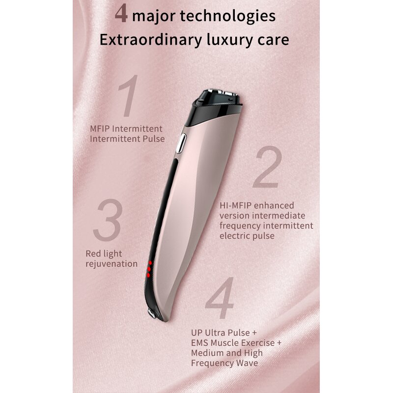 EMS Eye Beauty Wand - 4 in 1 Rechargeable Red Light Therapy Massager