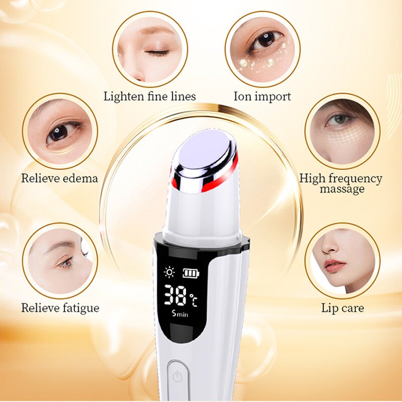 Electric Eye Massager - Sonic Vibration Heating for Dark Circles Puffiness