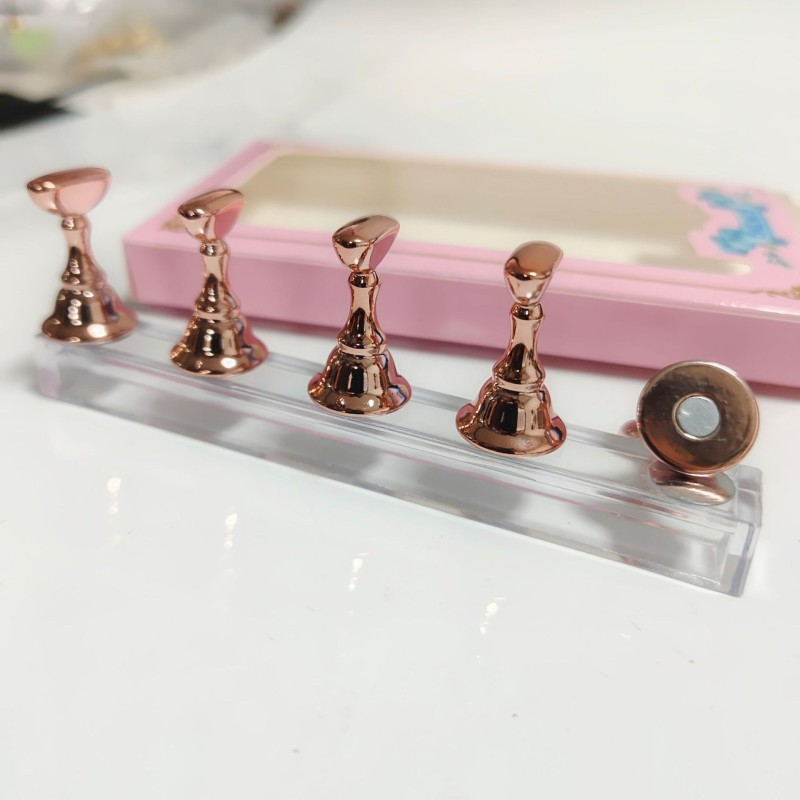 Nail Display Stand Supplier - 5pcs Magnetic Tip Practice Holder