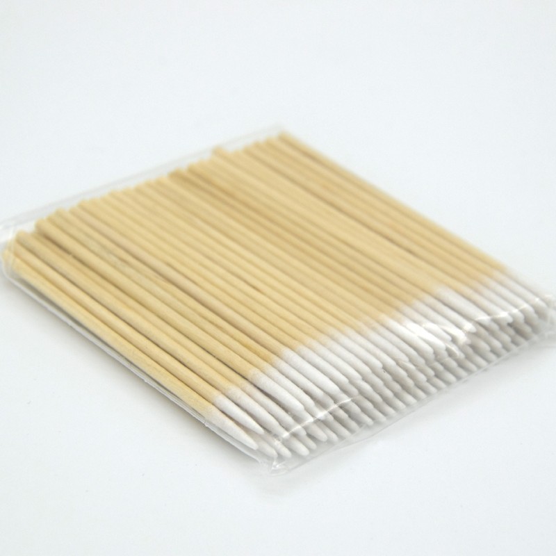 Cotton Swabs Factory - 100pcs Pointed Wood Sticks Cosmetic Applicator