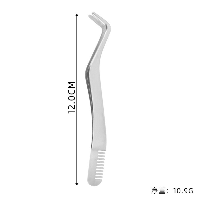 Eyelash Tweezer Manufacturer - 2 in 1 False Lash Applicator with Comb