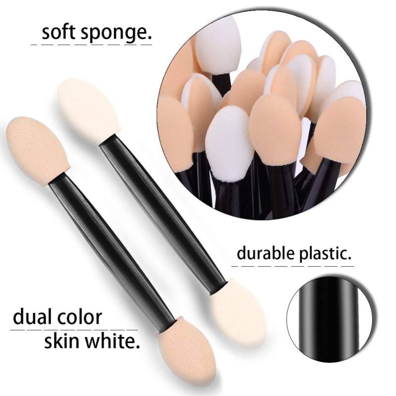 Eyeshadow Brush Factory - Black Sponge Eyeshadow Applicator Bulk