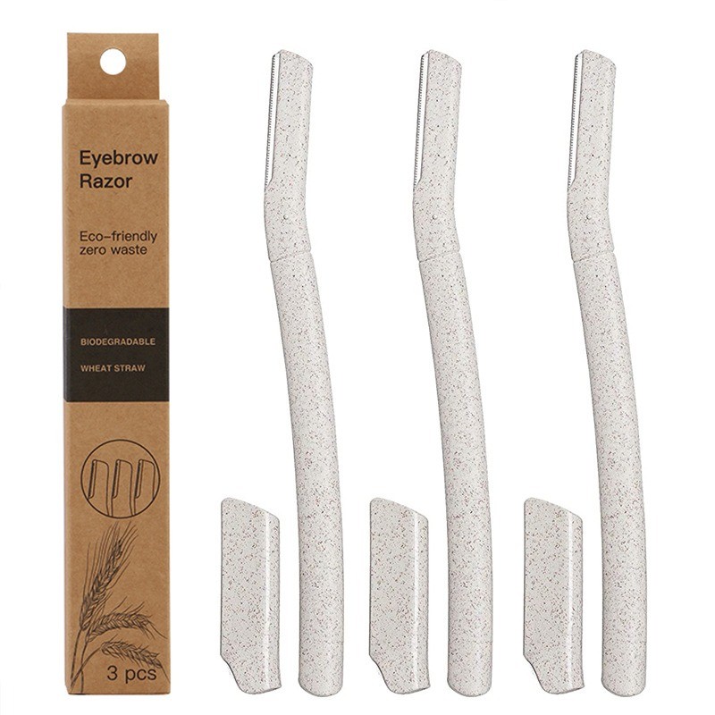 Eco Eyebrow Trimmer Factory - Wheat Straw Biodegradable Facial Razor