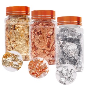 Nail Foils Factory - Holographic Gold Leaf Art Craft Stickers