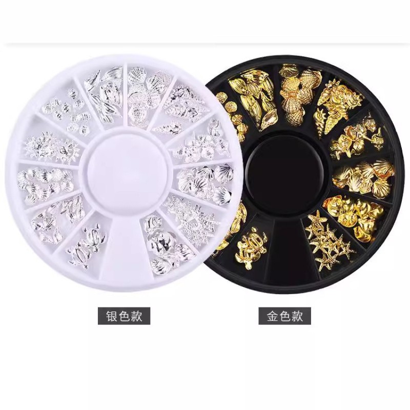 Nail Charms Supplier - 3D Metal Sea Theme Nail Art Decor